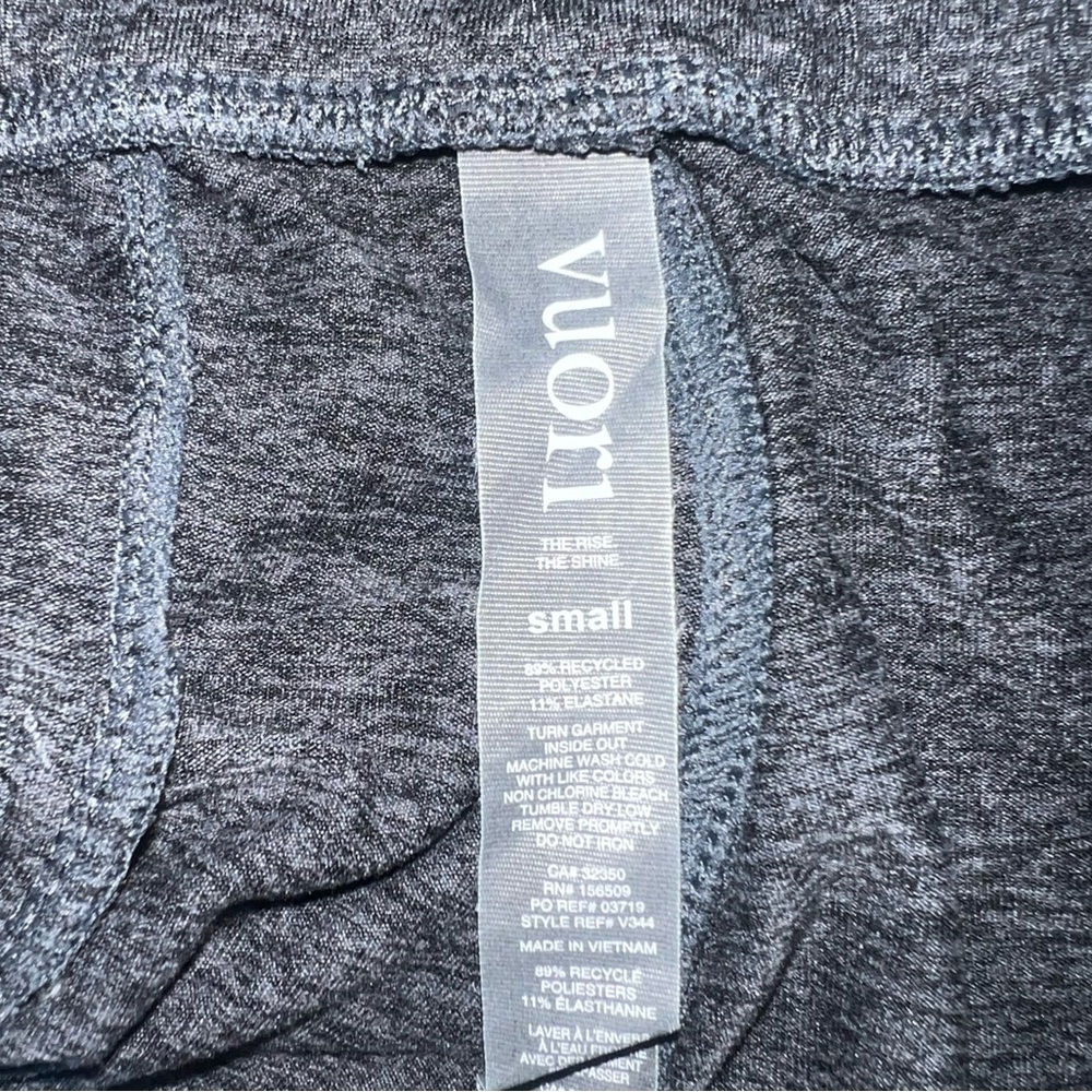Vuori Ponto Performance Short 7” Charcoal Heather Men’s Size Small - Picture 8 of 8